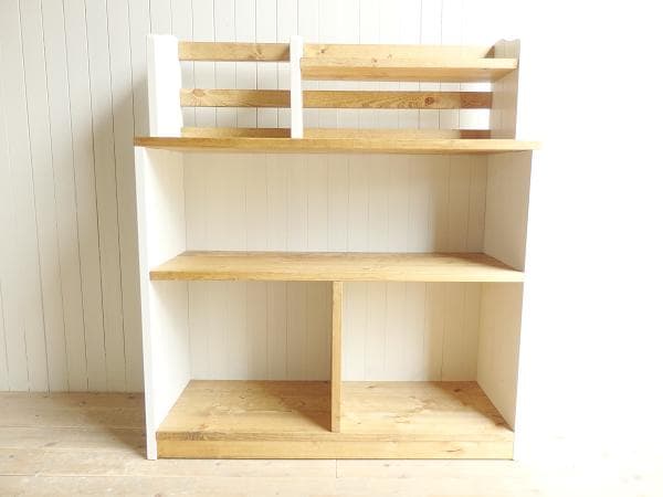 サイズオーダー可！●デザインチェスト●シャビーホワイト天然木無垢材●受注製作