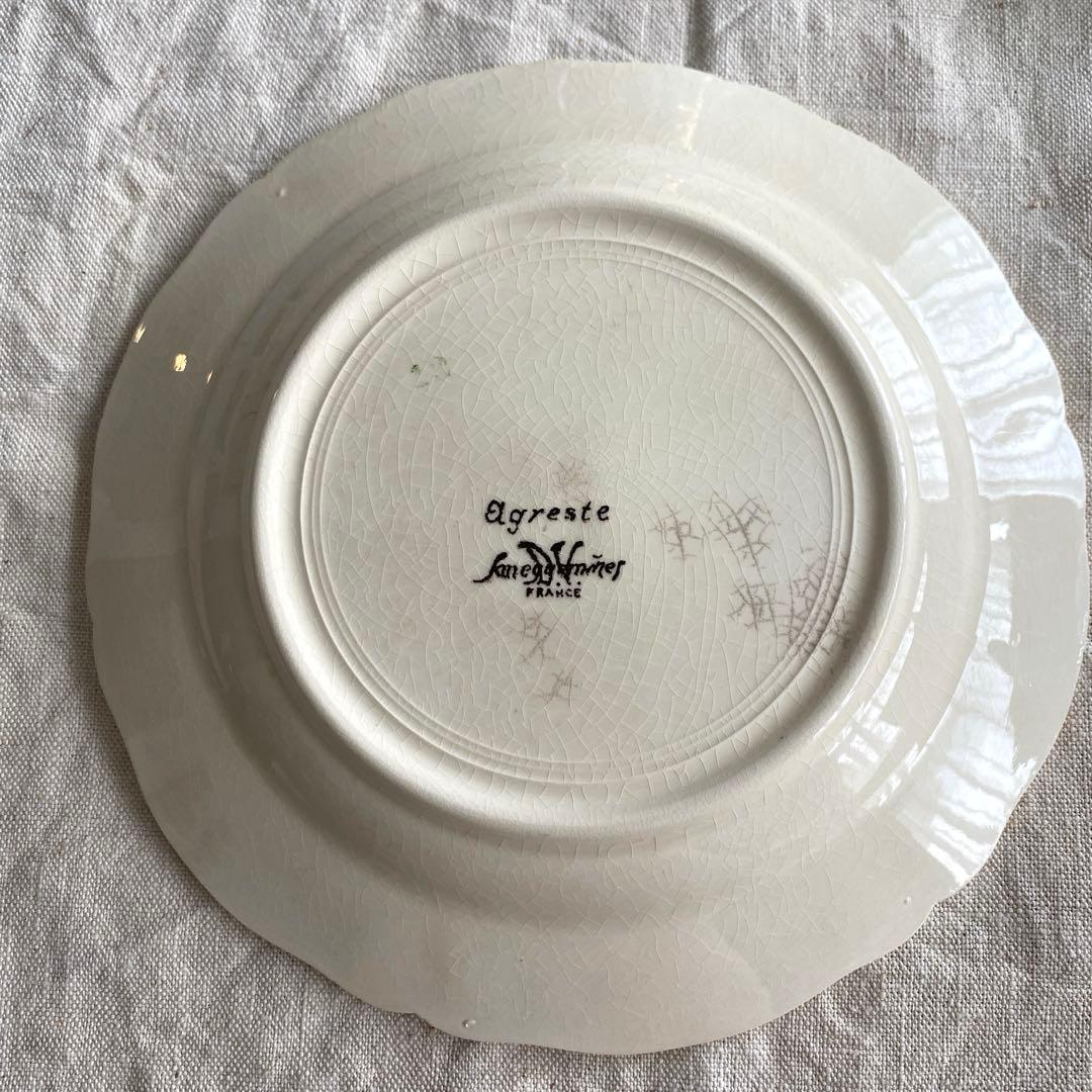 サルグミンヌ　sarreguemines アグレスト　花リム プレート【A】