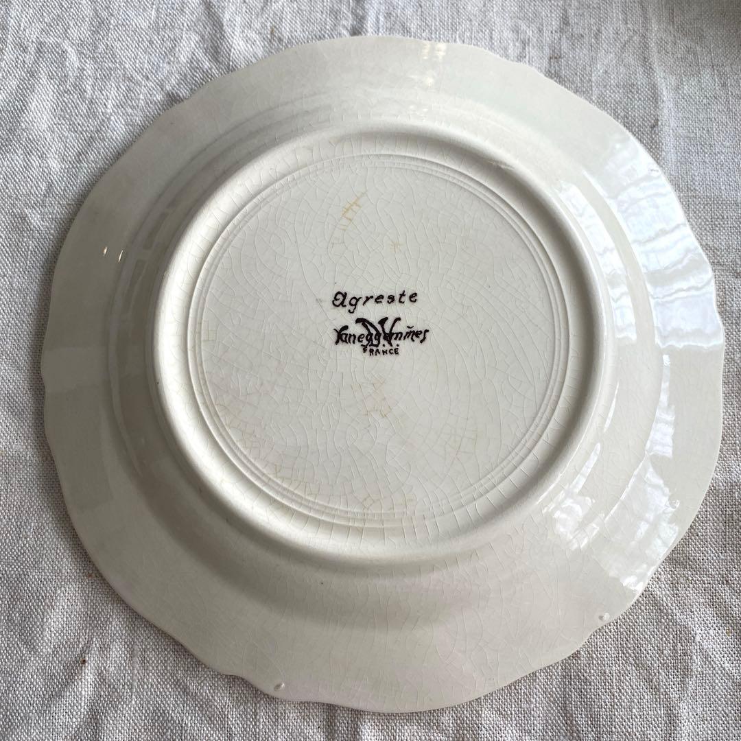 サルグミンヌ　sarreguemines アグレスト　花リム プレート【A】