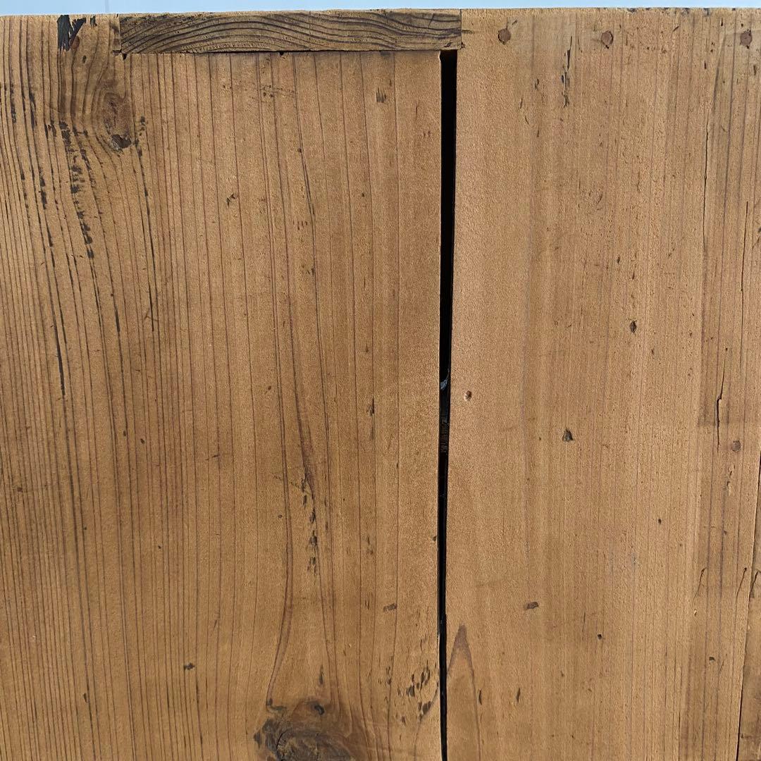 アンティーク チェスト 格子棚 オープンラック 無垢材 無塗装 z750