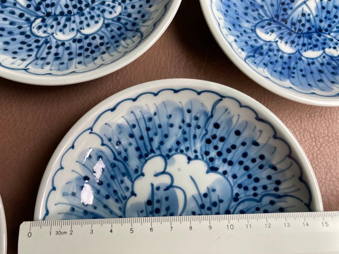 金峰　藤太郎窯　花弁　銘々皿　取皿　5枚　5寸皿