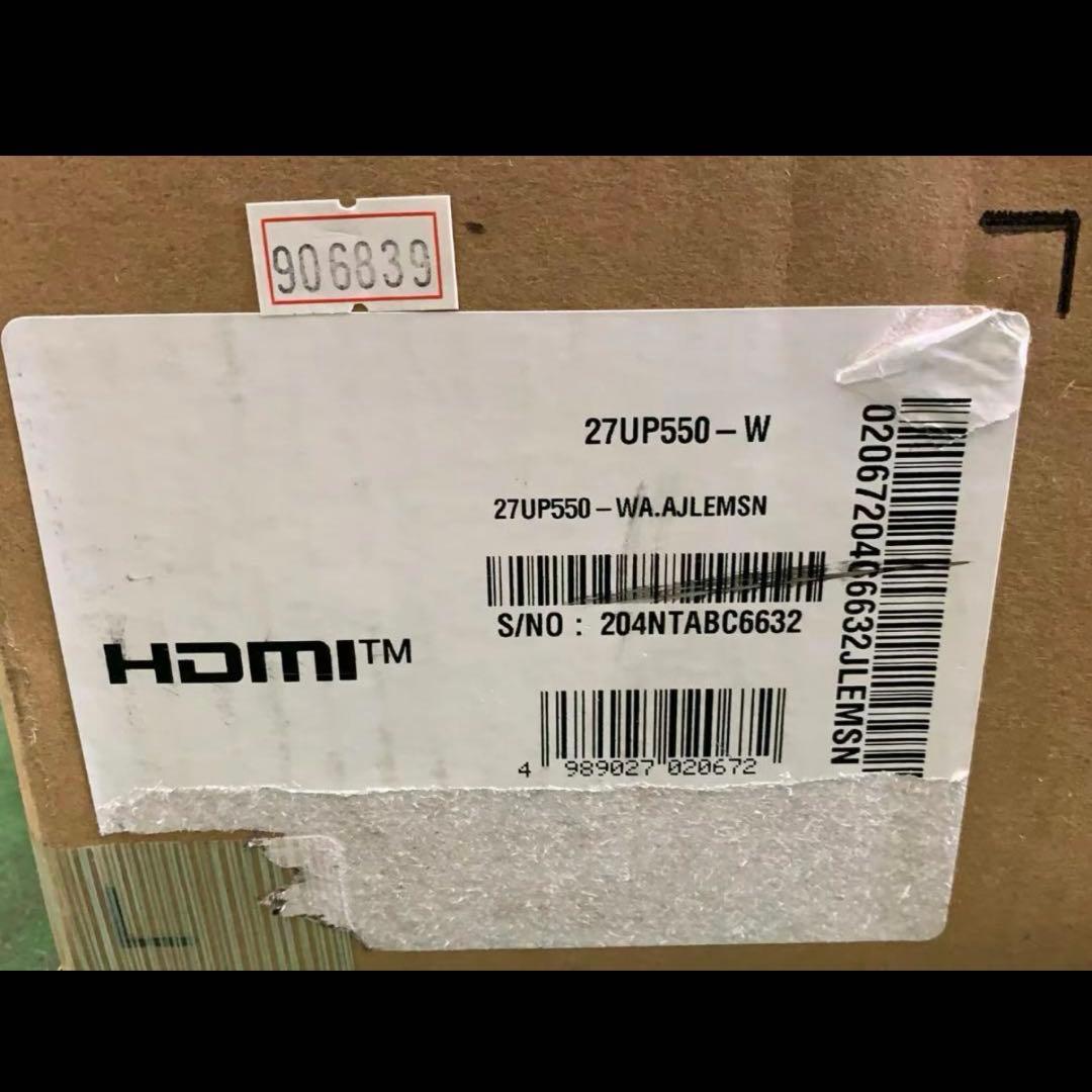 ★LG モニター ディスプレイ 27UP550-W