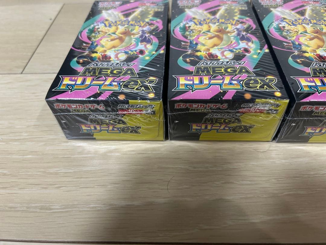 シュリンク付きポケモンカードMEGAハイクラスパックドリームex 4ボックス