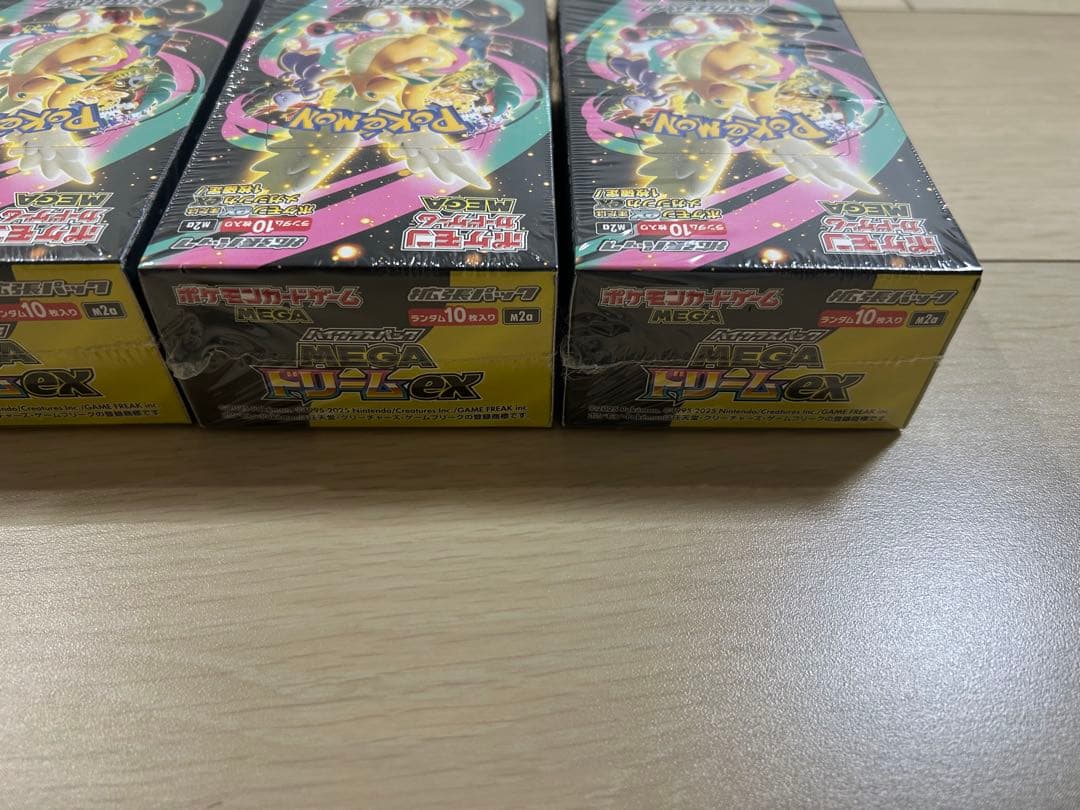 シュリンク付きポケモンカードMEGAハイクラスパックドリームex 4ボックス