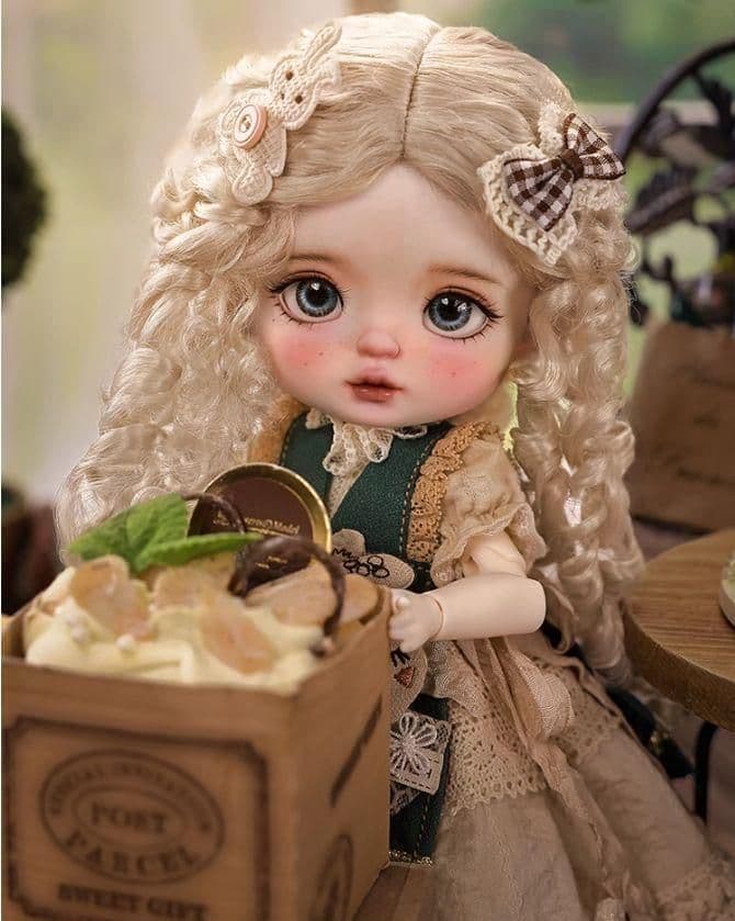 AX949 BJD 1/6 ドール本体 Plums 球体関節人形 ハンドメイド
