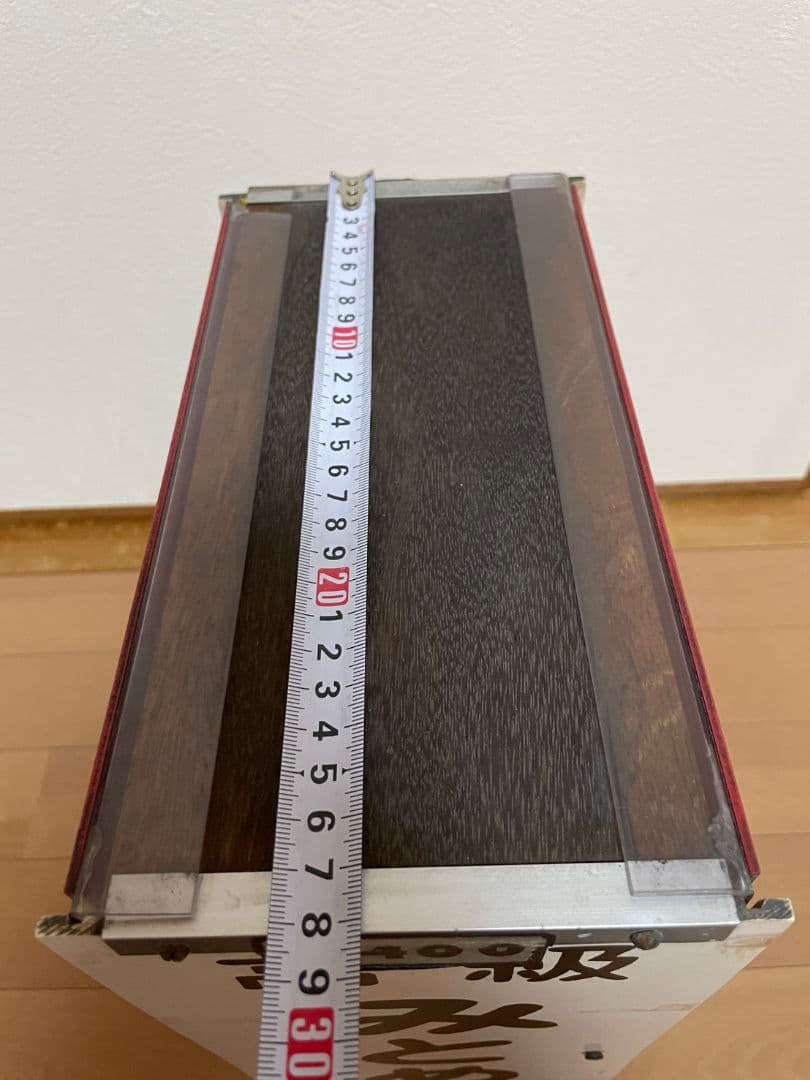 【昭和レトロ】約1006本　印鑑 店舗什器 みとめ印 見本棚 両面 木製 当時物