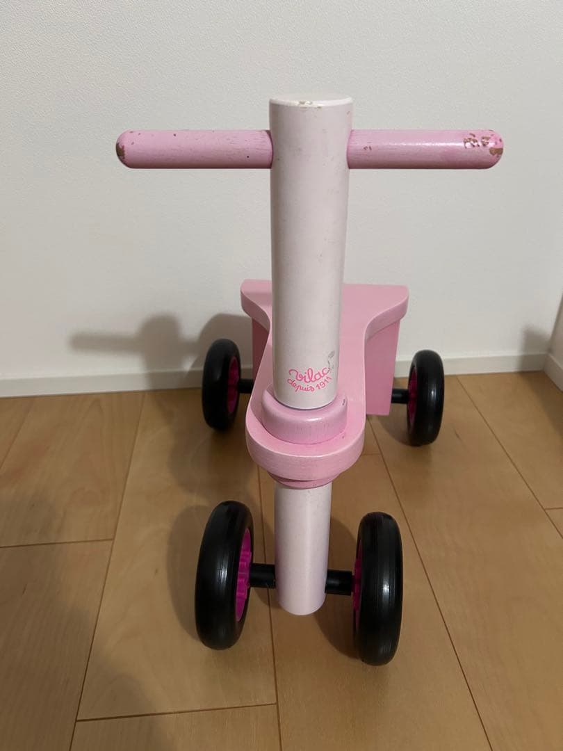 Vilac プッシュバイク 三輪車 ピンク