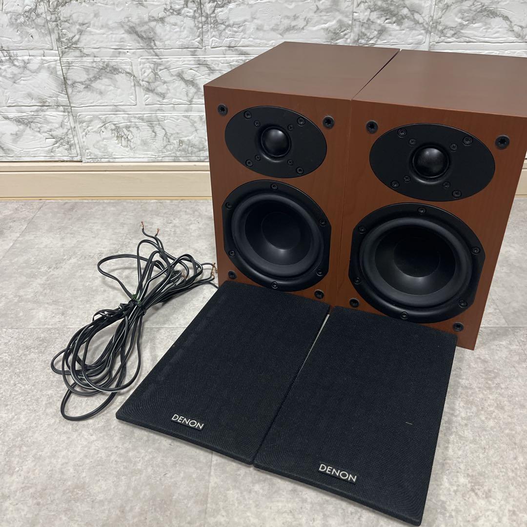 DENON スピーカーシステム ペア SC-M39 木目 ブックシェルフ（良品）