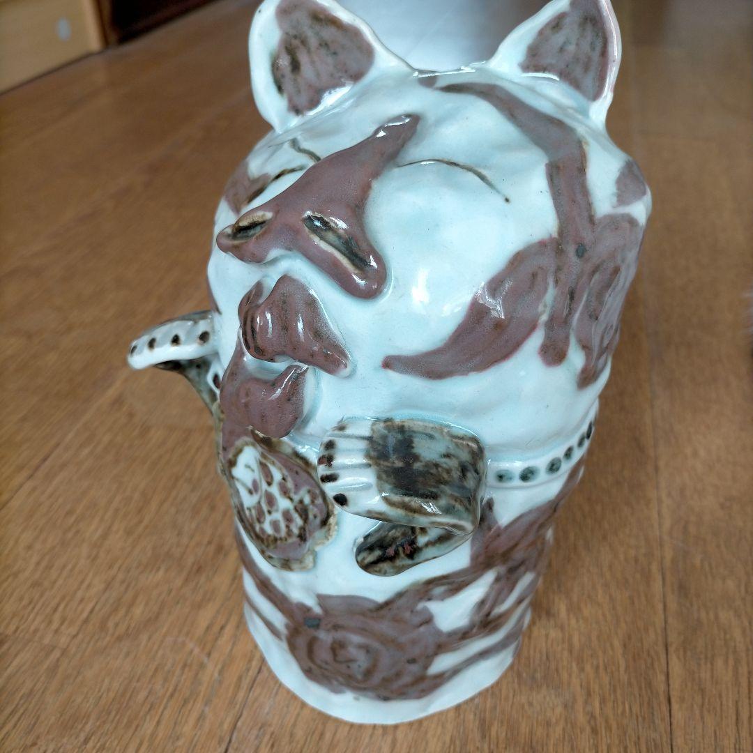 まねき猫 陶製 置物 一点物