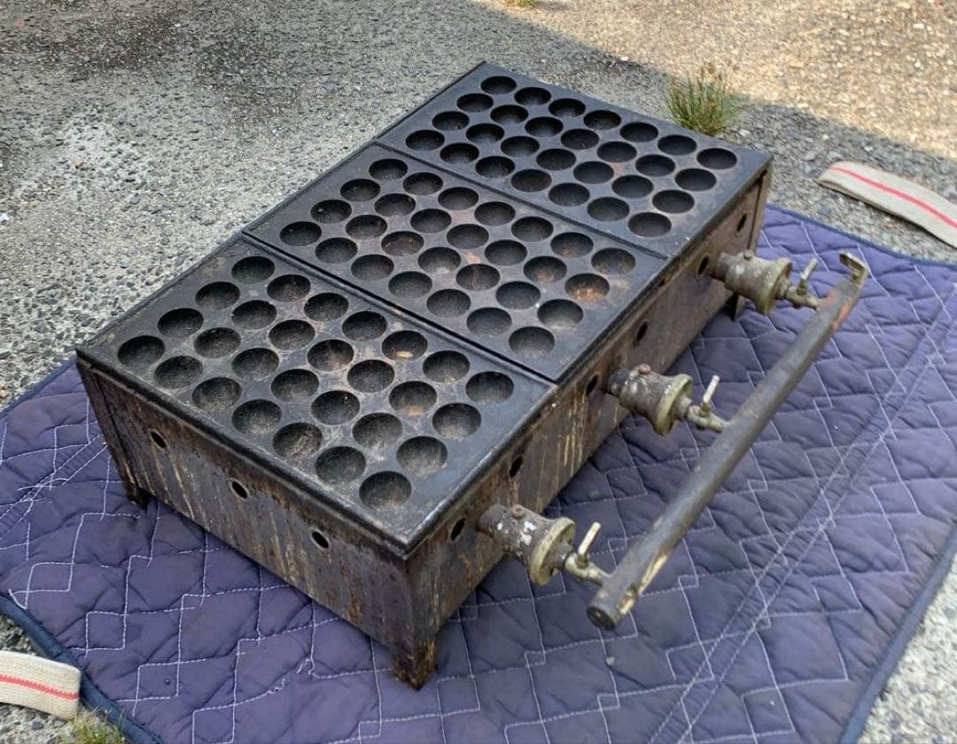 たこ焼き器 都市ガス 金属製 鉄板 業務用 28×3 84穴 引取り推奨