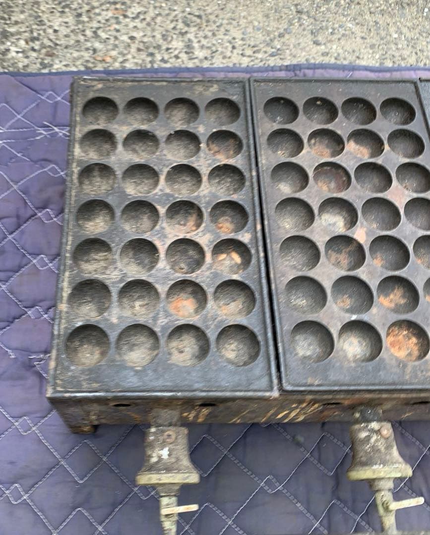 たこ焼き器 都市ガス 金属製 鉄板 業務用 28×3 84穴 引取り推奨