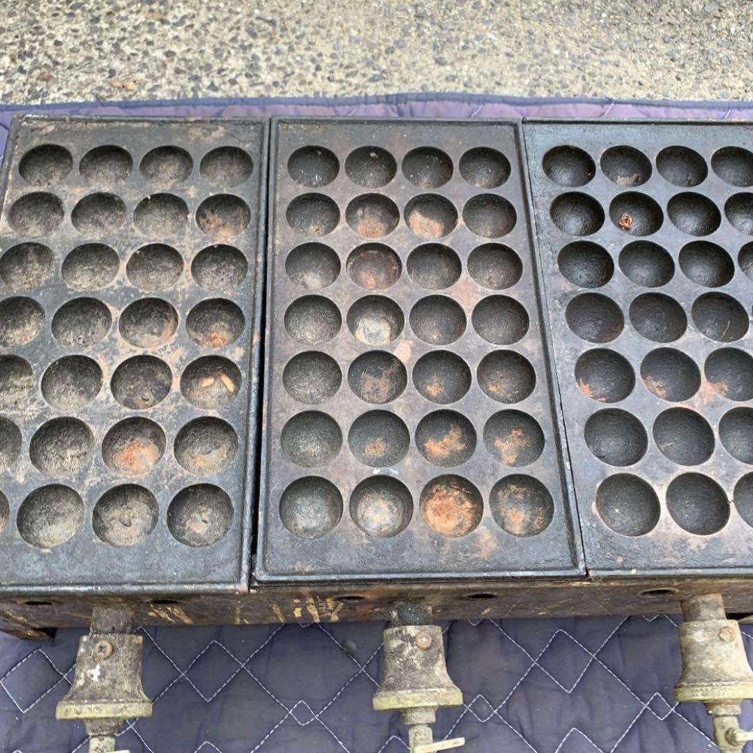 たこ焼き器 都市ガス 金属製 鉄板 業務用 28×3 84穴 引取り推奨