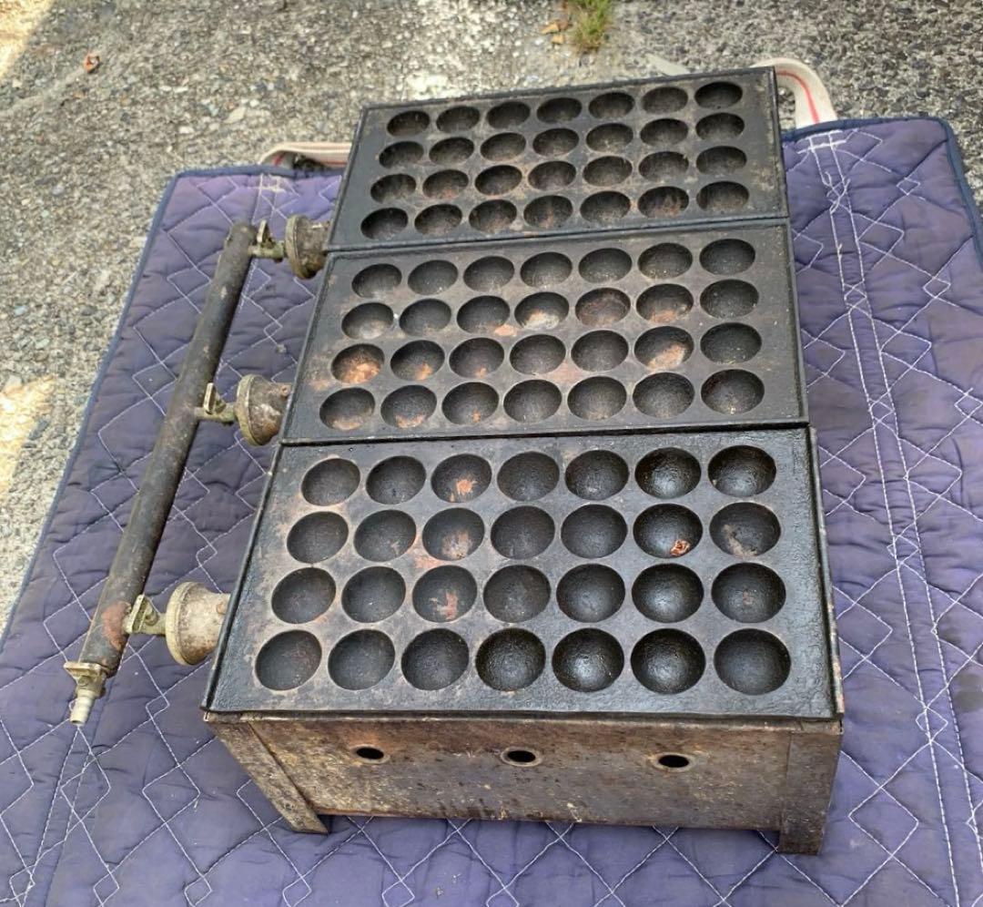 たこ焼き器 都市ガス 金属製 鉄板 業務用 28×3 84穴 引取り推奨