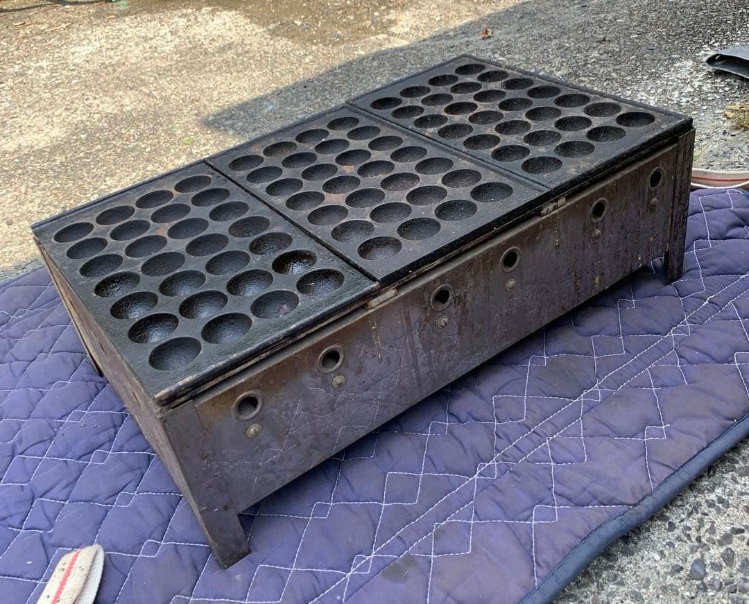 たこ焼き器 都市ガス 金属製 鉄板 業務用 28×3 84穴 引取り推奨