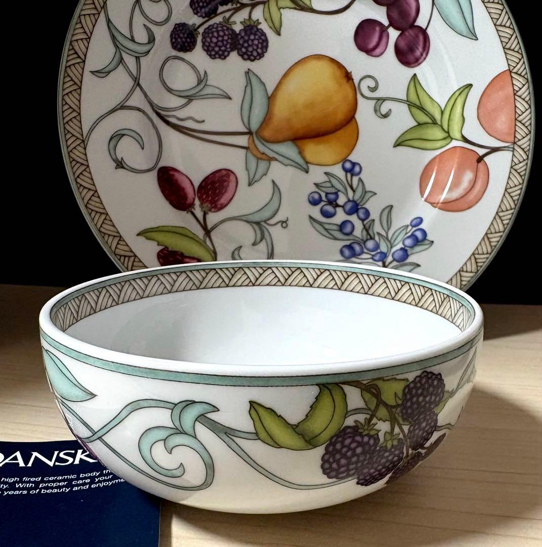 DANSK ダンスク　アンブリアンフルーツ　フルーツボウル マグ プレートセット