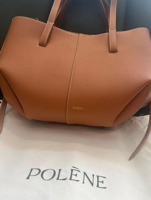 polene ポレーヌ Cyme Mini キャメル テクスチャード 未使用