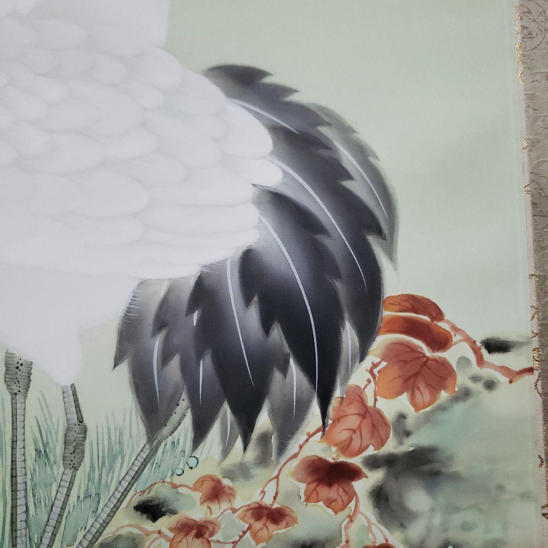 蔵出し特価　松田香邦画伯　日本画 185×60cm　絹本　桐箱箱書き有ります