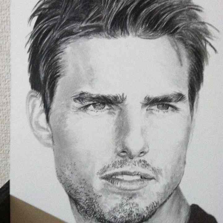 Tom Cruise 鉛筆画
