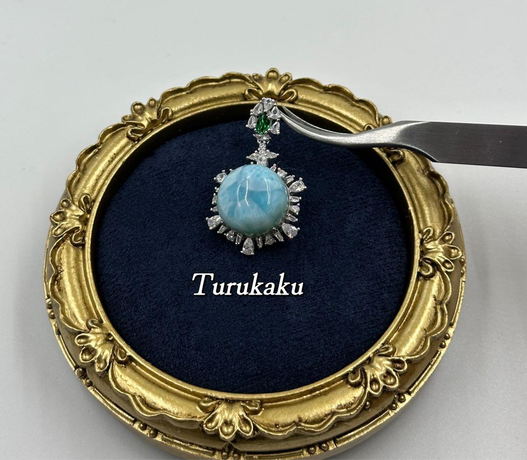 ラリマー S925 ペンダントトップ 高品質 シルバー925 新品