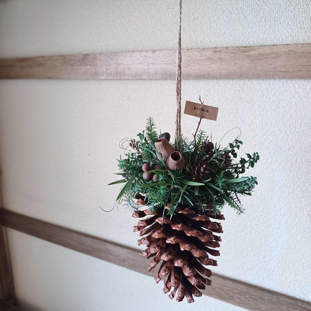 【魔女の棲む森 ～木の実と休日～】ドライフラワー クリスマス オーナメント