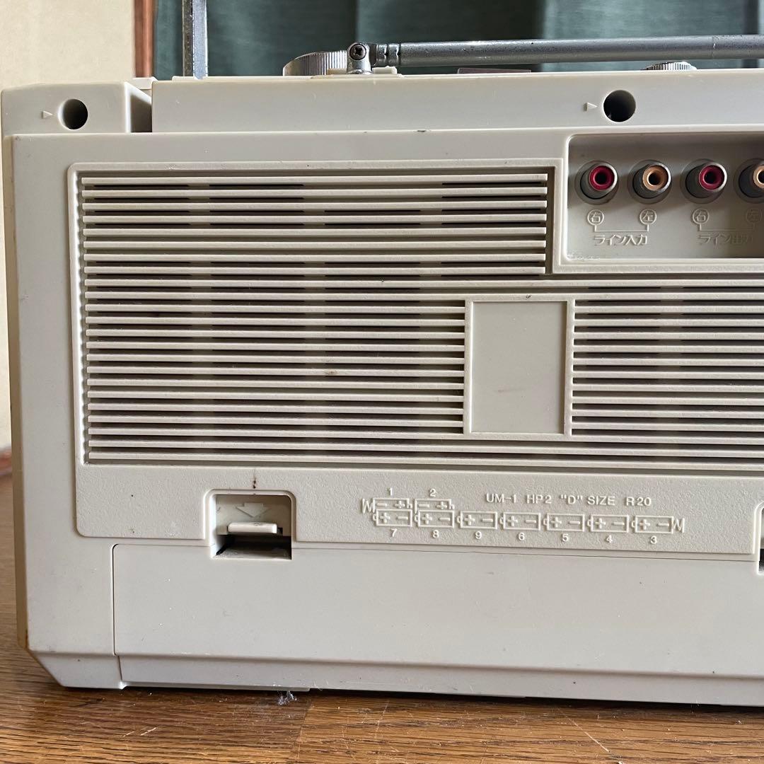 SANYO WMR-D25 サンヨー ダブルラジカセ カセットデッキ ホワイト