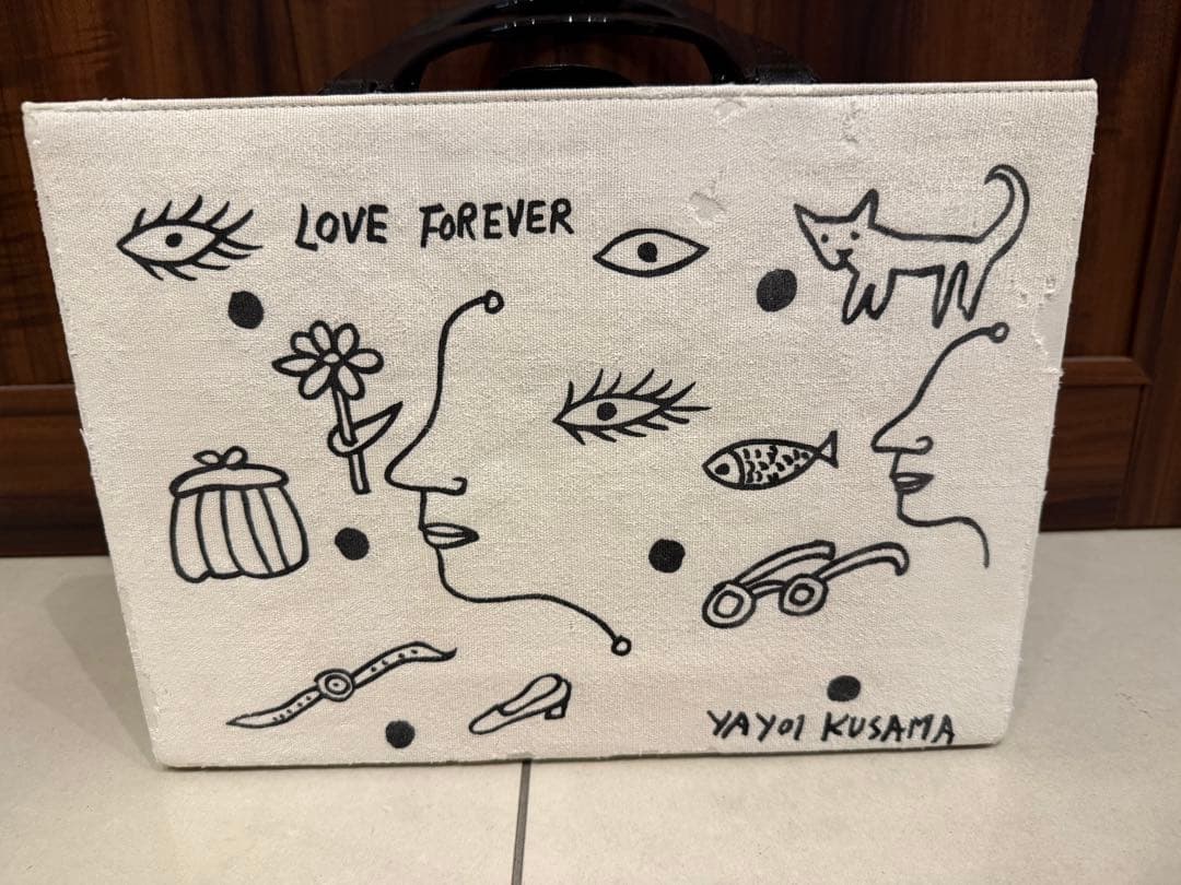 [汚れあり] 草間彌生 Love Forever ハンドバック Ed.100
