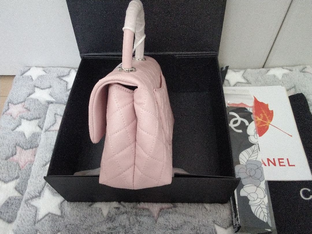 CHANEL キャビアスキン(本革)バッグ、ノベルティー♥多少の値引き交渉有