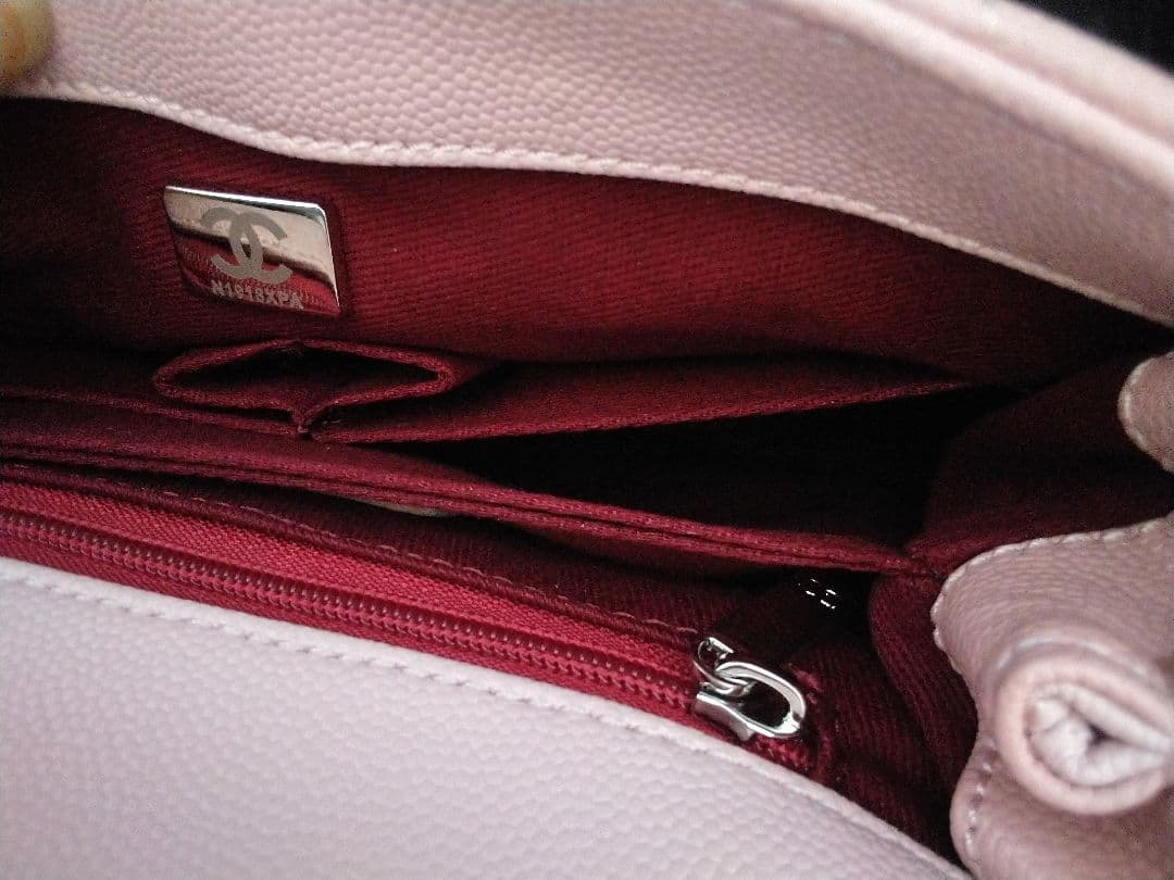 CHANEL キャビアスキン(本革)バッグ、ノベルティー♥多少の値引き交渉有