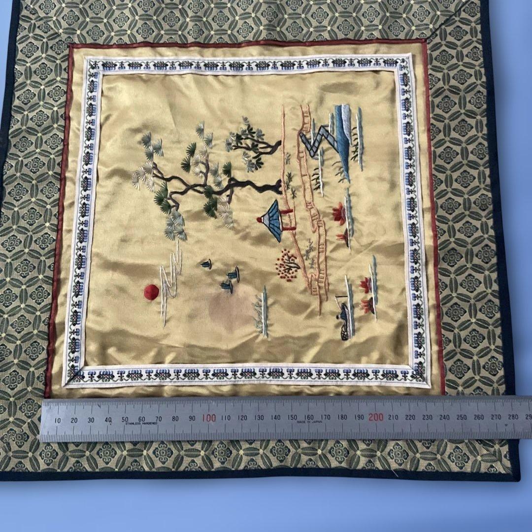 刺繍の風景画 インテリア装飾