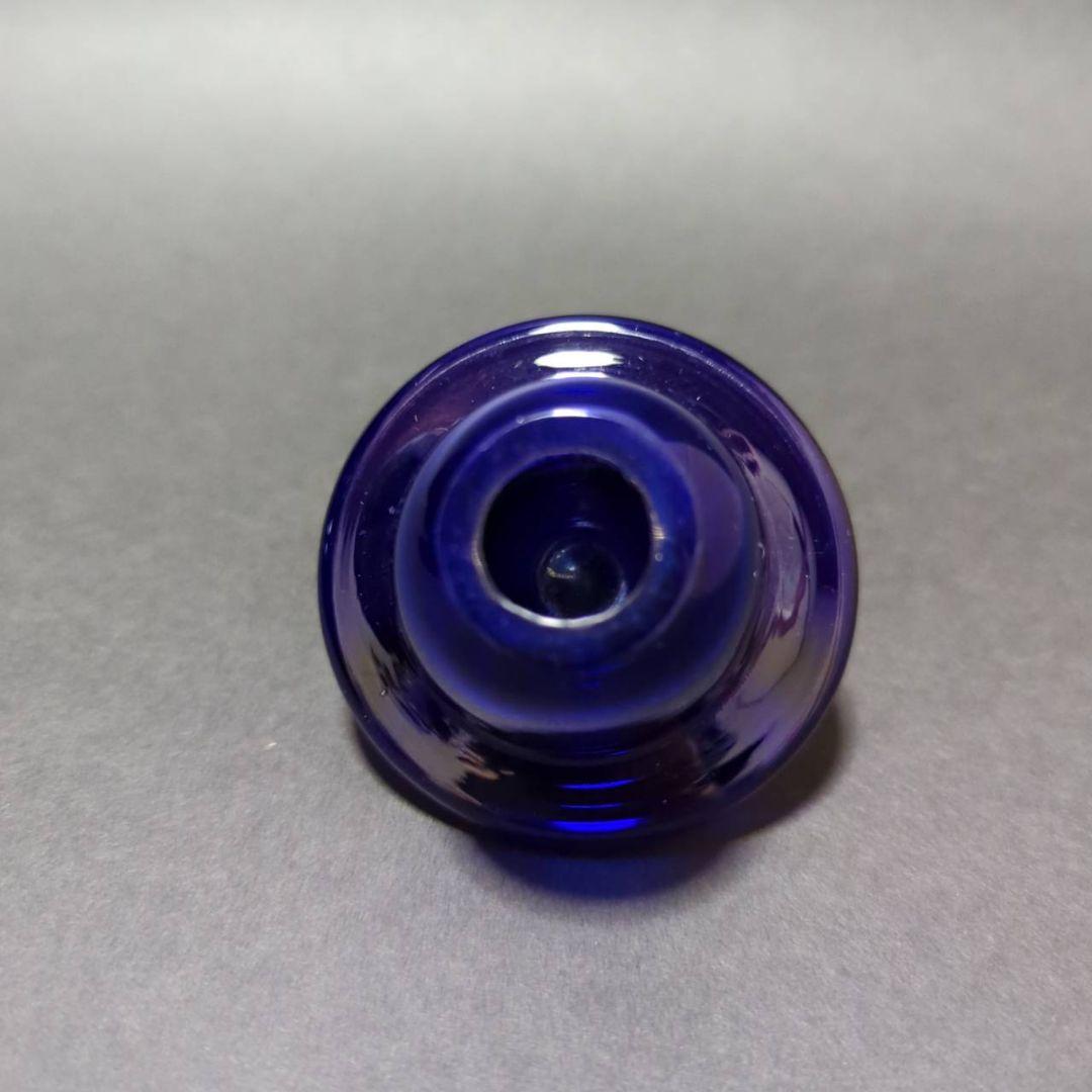 ガラス 硝子 ちろり コバルトブルー 瑠璃色