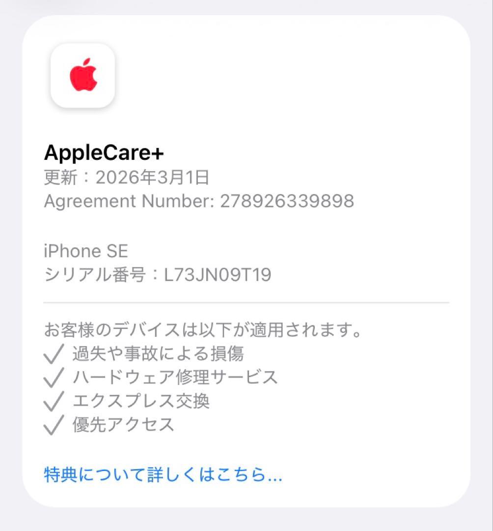 【未使用品】iPhone SE3 第三世代 128GB スターライト 国内版
