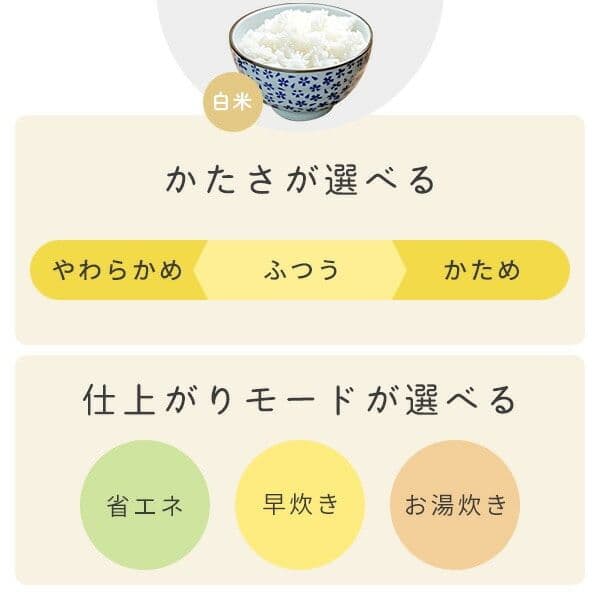 ヤマゼン 炊飯器 5.5合炊き YJP-102W