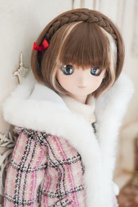 WR36 BJD　1/3　ドール 衣装 上着　ファーコート 人形服　ハンドメ