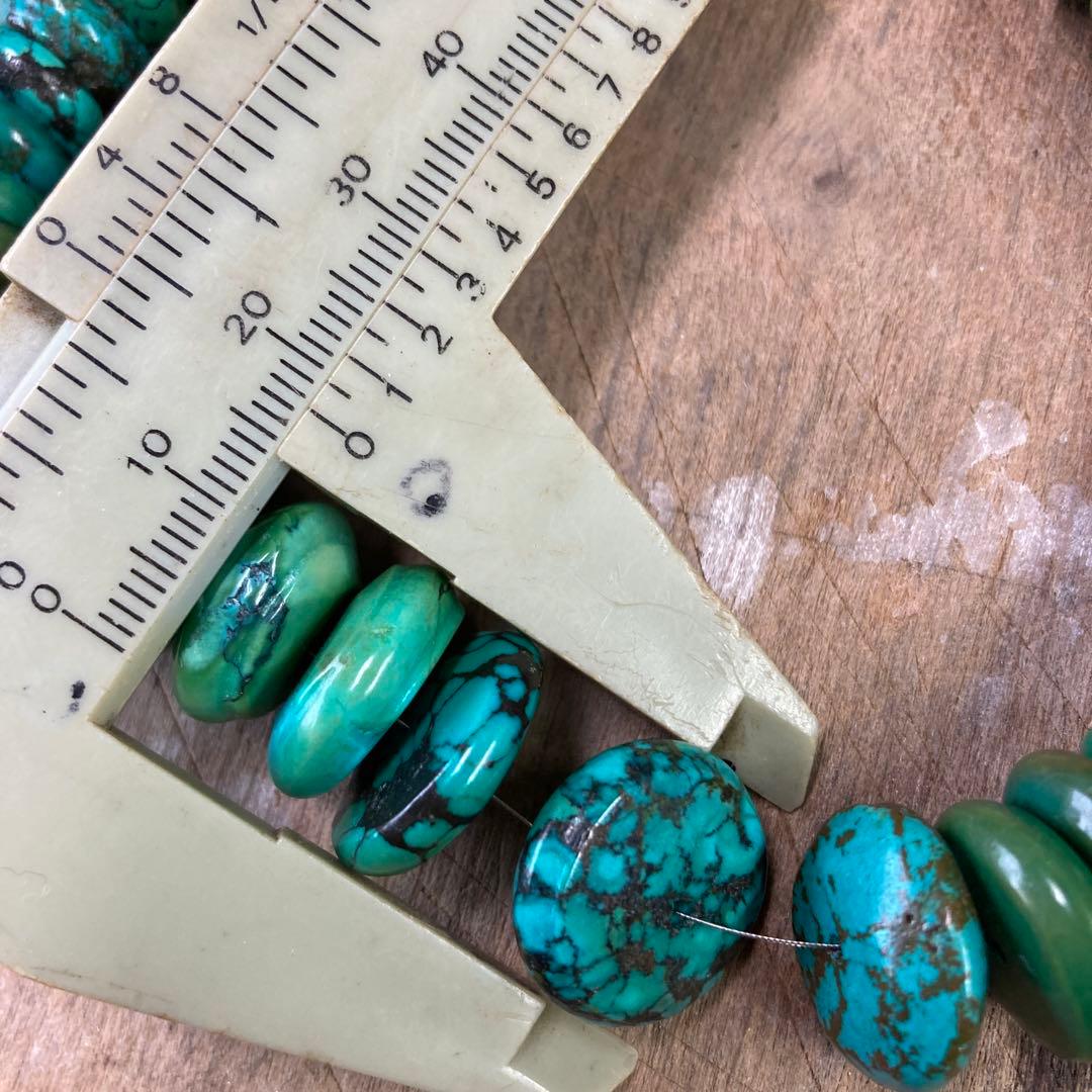 ターコイズ トルコ石 連材 インディアンジュエリー