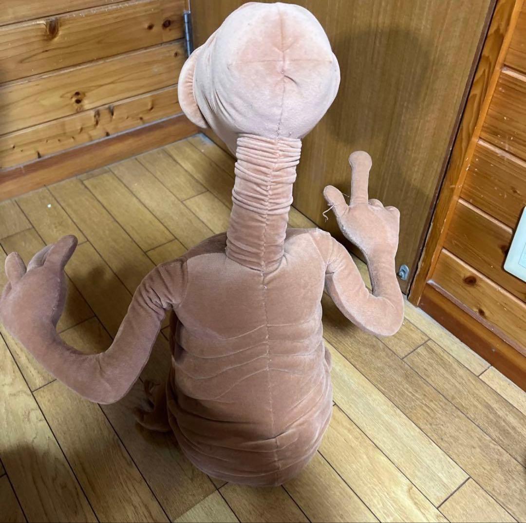 【最安値☆即日発送 】E.T. エイリアンぬいぐるみ 大きめ　ミニETつき