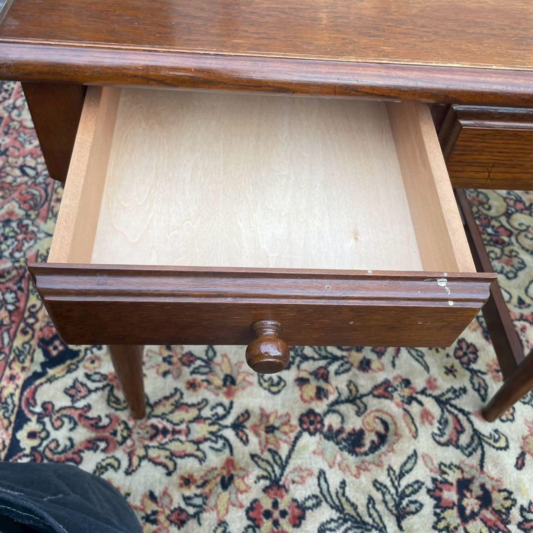 木製パーソナルデスク　アンティーク調