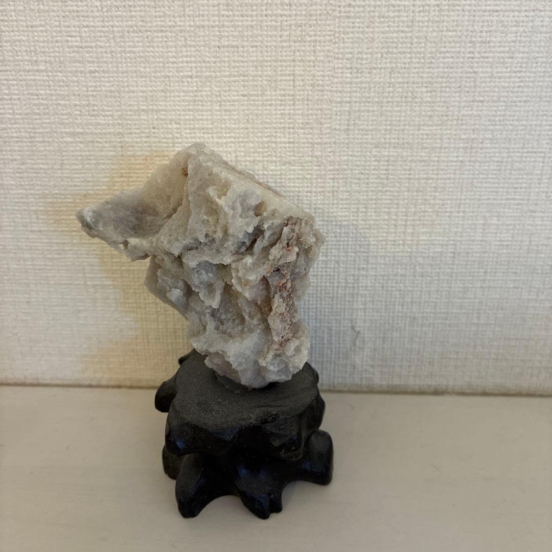 天然石の置物（グレー系）　昆山石　崑山石