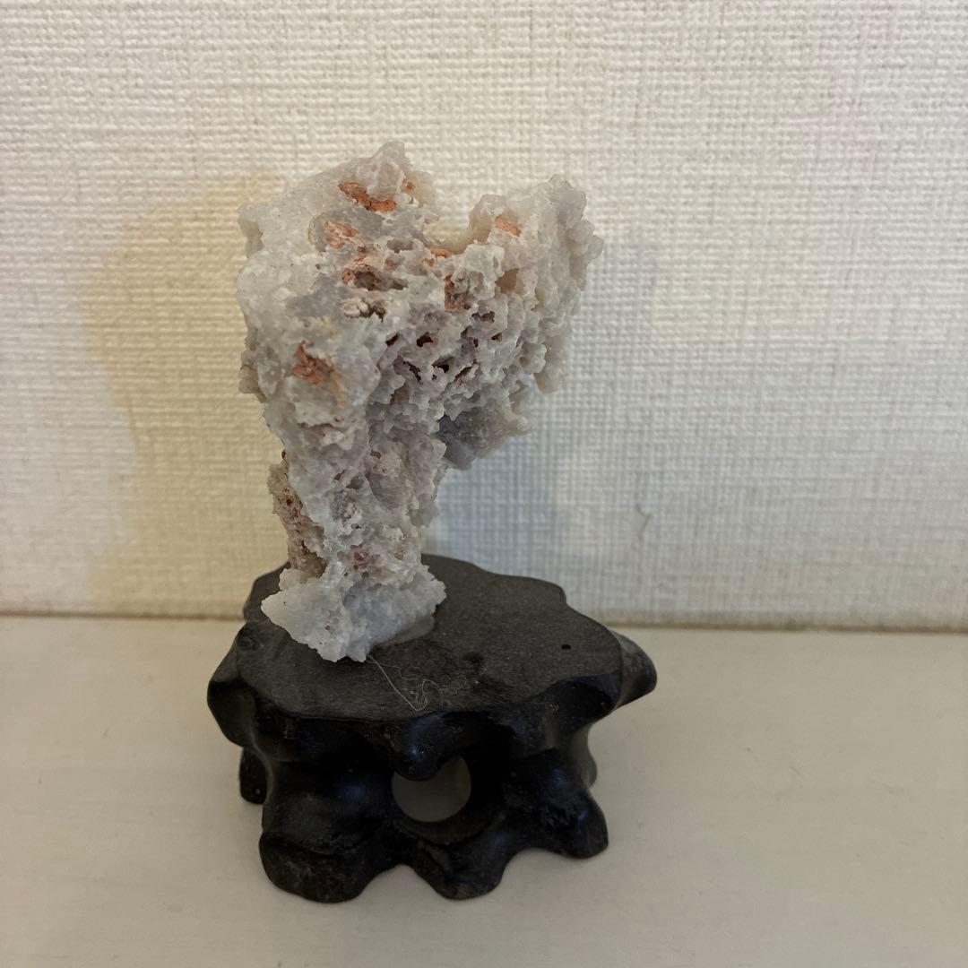 天然石の置物（グレー系）　昆山石　崑山石