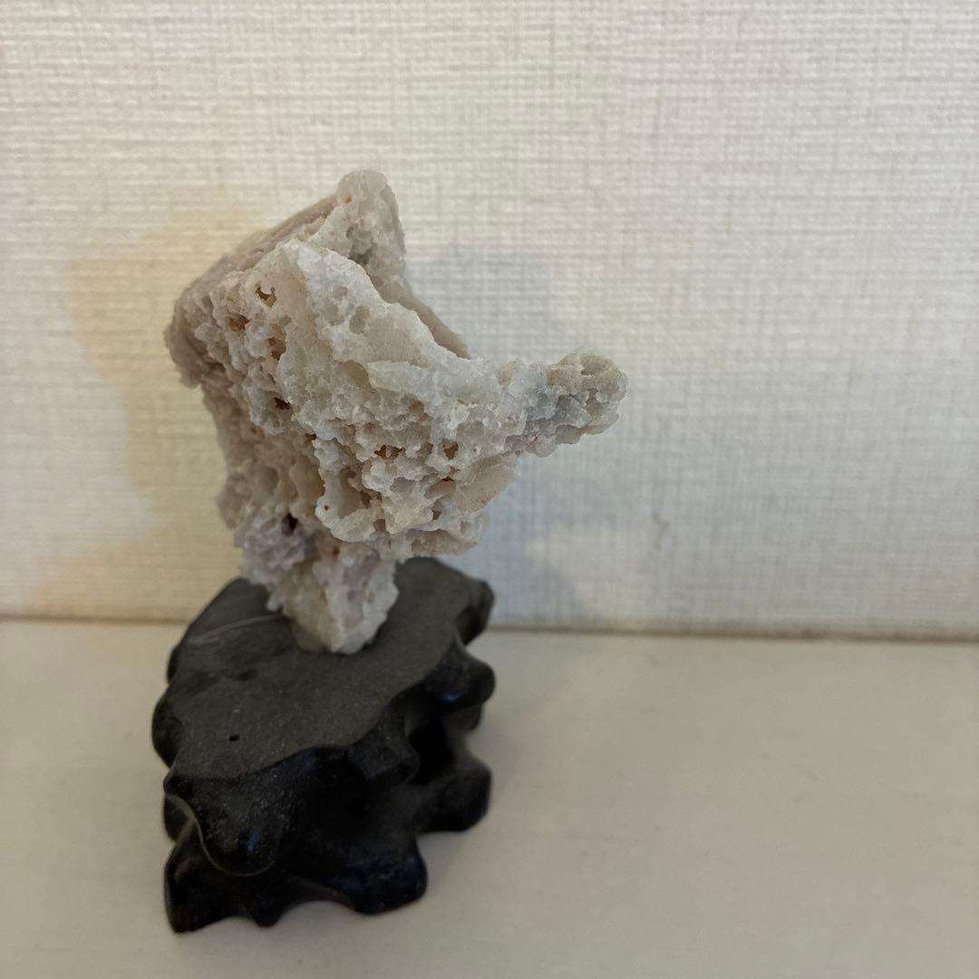 天然石の置物（グレー系）　昆山石　崑山石