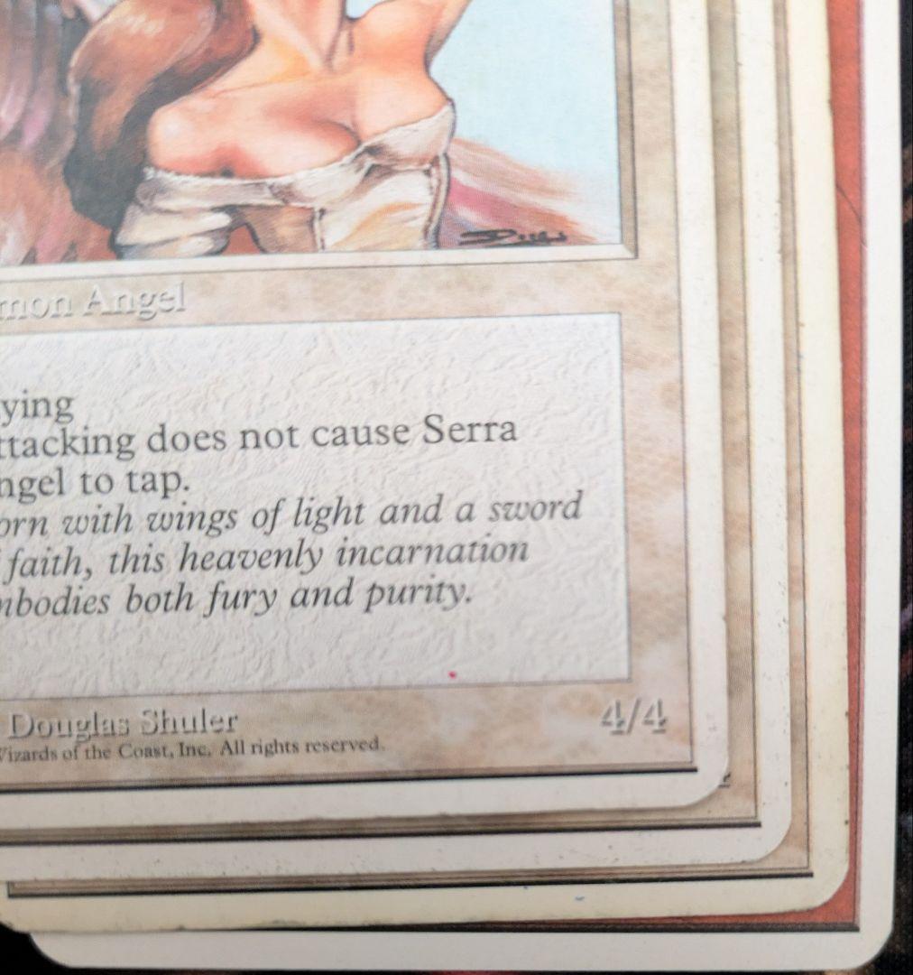 第4版 《セラの天使/Serra Angel》(アルファカット)他 計4枚セット