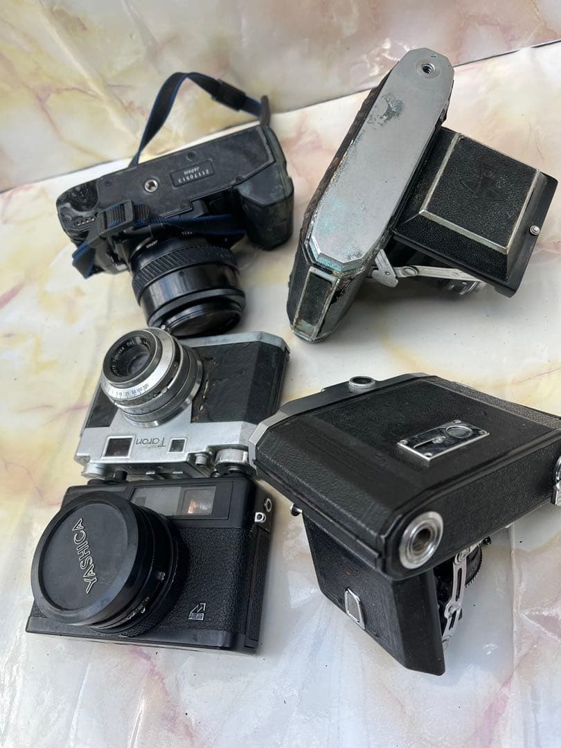 MAMIYA-6 蛇腹カメラなどまとめて5台ジャンク(K36)