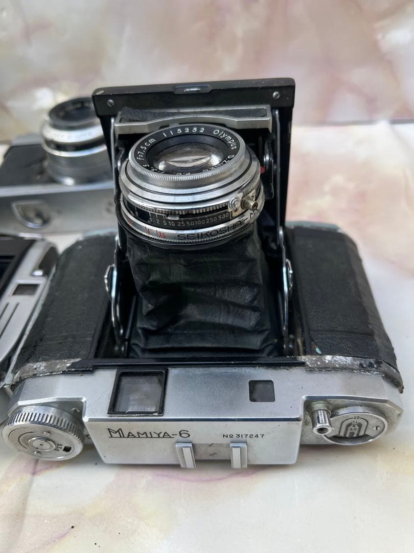 MAMIYA-6 蛇腹カメラなどまとめて5台ジャンク(K36)