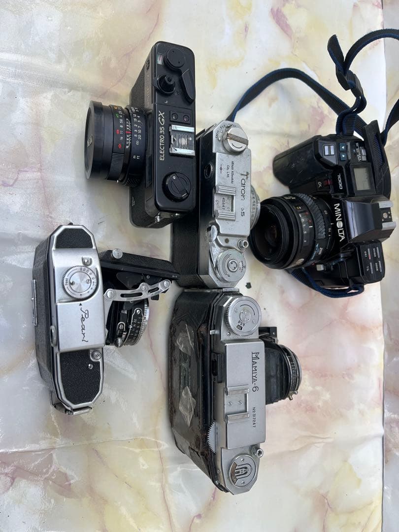 MAMIYA-6 蛇腹カメラなどまとめて5台ジャンク(K36)