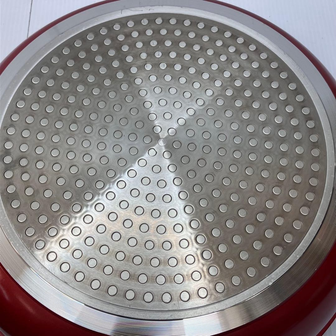 【未使用】アイリスオーヤマ ダイヤモンドコートパン 2点セット レッド 26cm