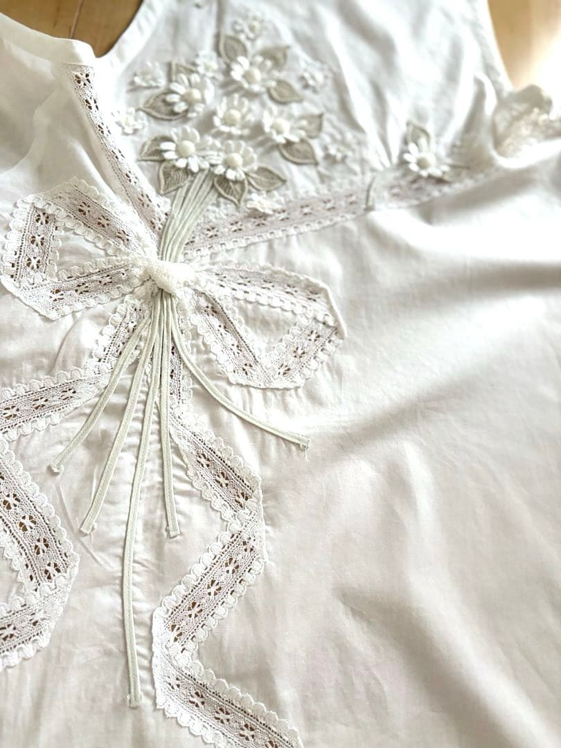 ★美品サエラHSCHRONE ヒスクローネレースドレスエプロン