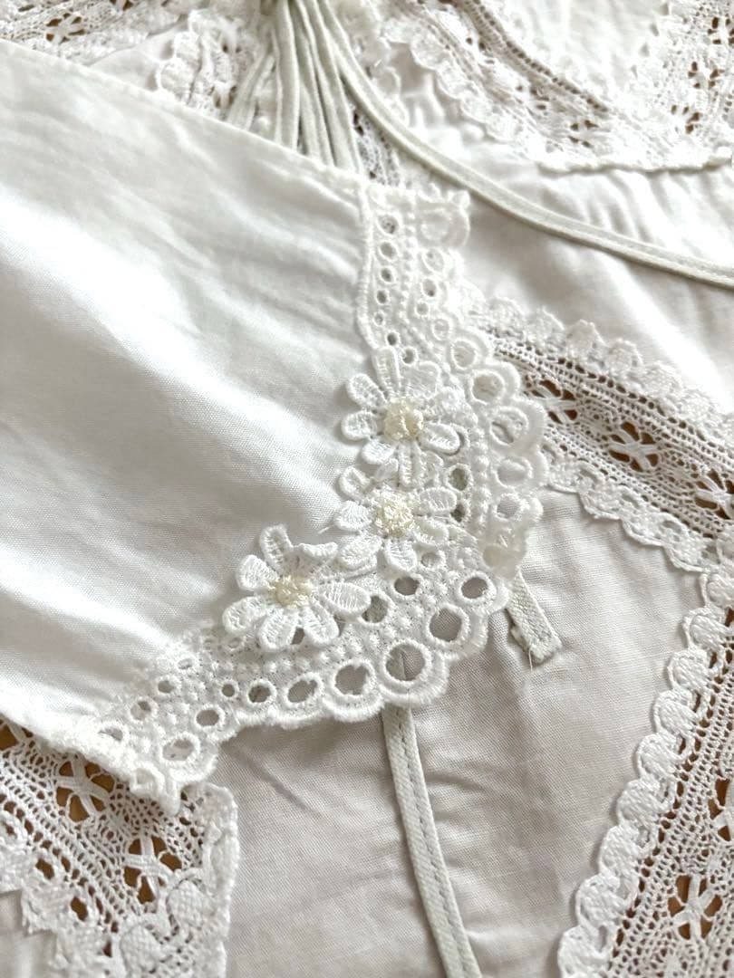 ★美品サエラHSCHRONE ヒスクローネレースドレスエプロン