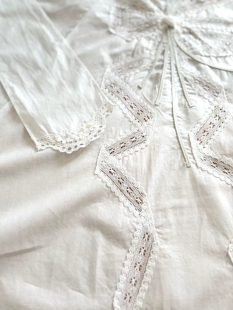 ★美品サエラHSCHRONE ヒスクローネレースドレスエプロン