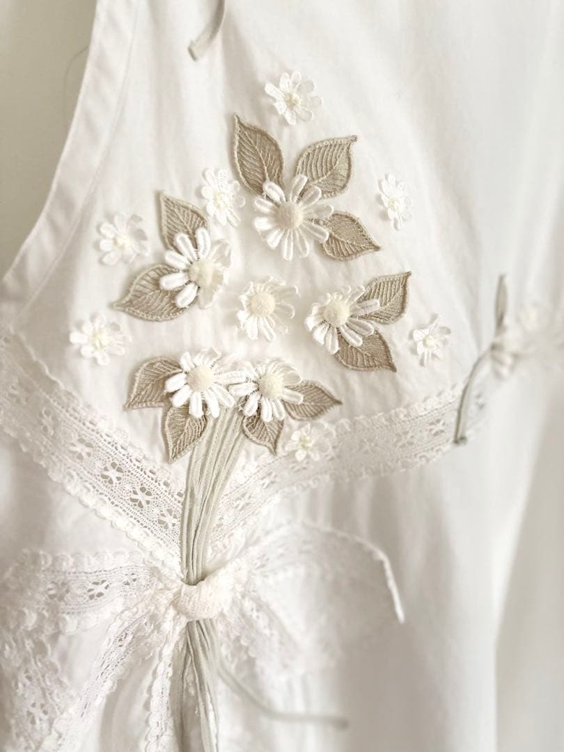 ★美品サエラHSCHRONE ヒスクローネレースドレスエプロン