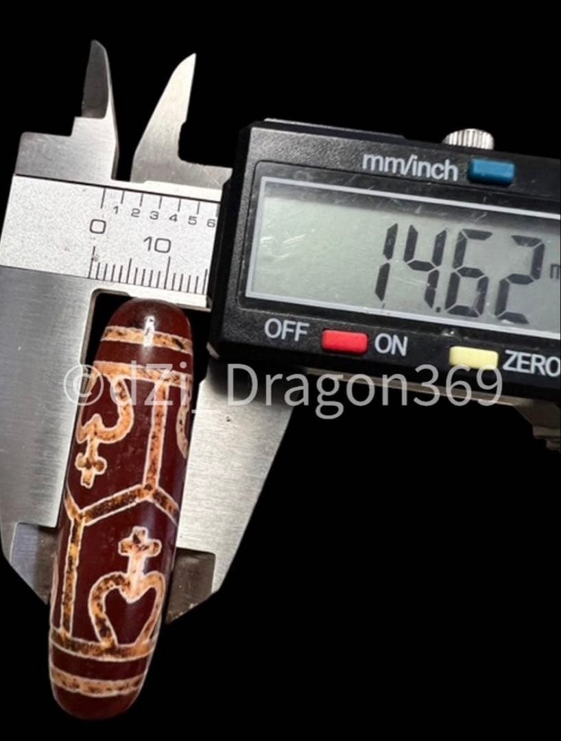 【入手困難】Dzi beadsジービーズ 上肯 紅玉髄 亀甲長寿蓮花宝瓶天珠