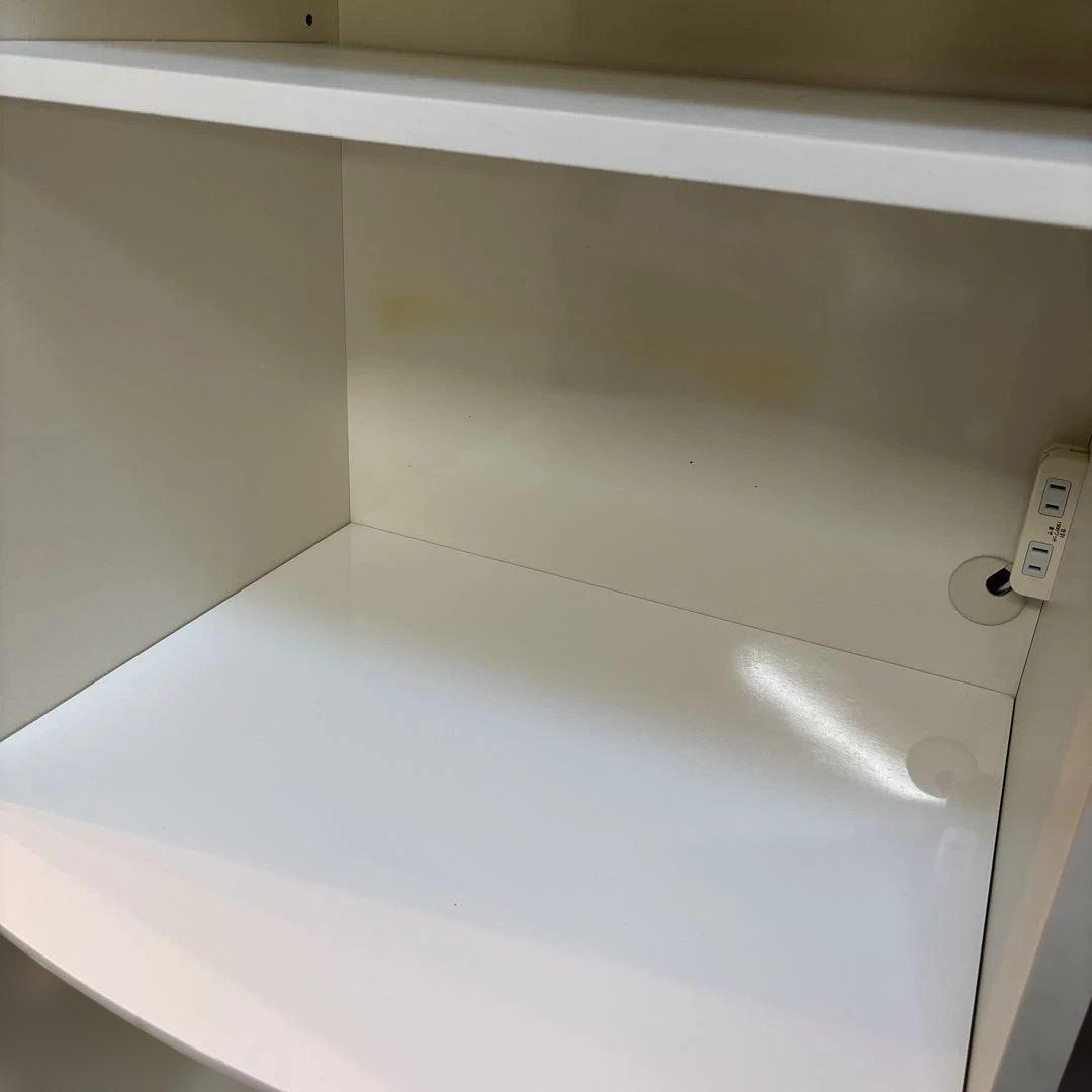 綾野製作所レンジボード 炊飯器スライドレール棚　モイス2箇所有